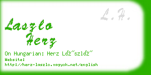 laszlo herz business card